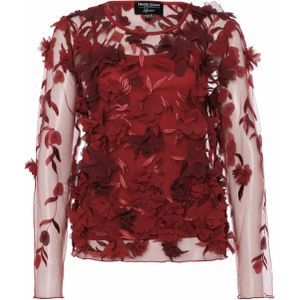 Frank Lyman Blouse rood (Maat: M) - Halslijn: Ronde hals,