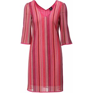 K-Design Jurk roze (Maat: 2XL) - Halslijn: V-hals,