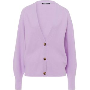 Frank Walder - W51Strick - Vest - Paars - Effen - Halslijn V-hals