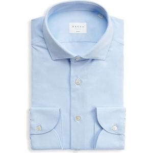 Xacus Heren overhemd lange mouw blauw (Maat: 39) - Effen