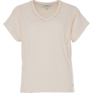 Garcia T-shirt beige (Maat: XL) - Effen - Halslijn: V-hals,