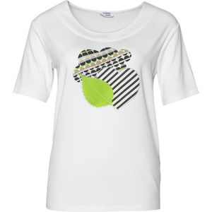 Sommermann T-shirt ecru (Maat: 42) - Fotoprint - Halslijn: Ronde hals,