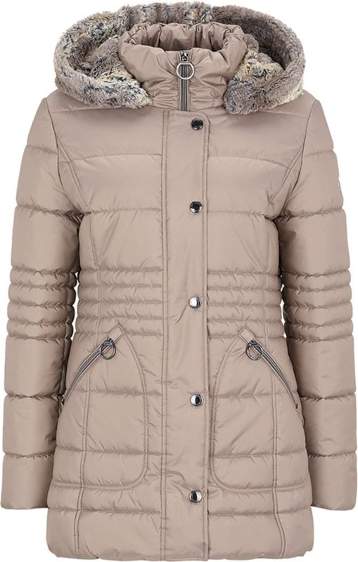 Betty Barclay - Jas - Bruin - Effen - Leren Jassen