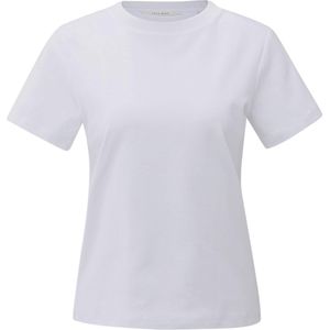 YAYA Dames t-shirt wit (Maat: XL) - Effen - Halslijn: Ronde hals,