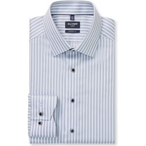 OLYMP Luxor Overhemd, modern fit, New Kent, Zilvergrijs