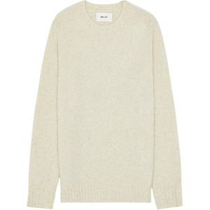 NN.07 Heren trui ecru (Maat: M) - Effen - Halslijn: Ronde hals,