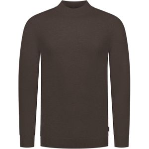 Saint Steve Heren trui bruin (Maat: S) - Effen - Halslijn: Ronde hals,