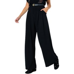 Caroline Biss - Broek - Zwart - Effen