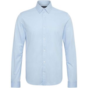 Matinique Overhemd lange mouw blauw (Maat: XL) - Effen