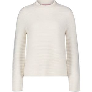 Betty Barclay - So Cosy Dames trui ecru (Maat: 38) - Halslijn: Opstaande kraag,