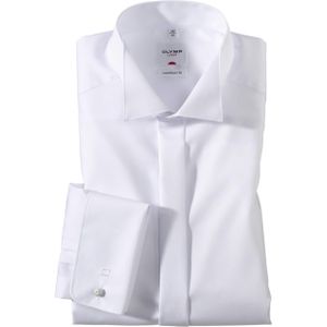 Olymp Comfort Fit Luxor Overhemd lange mouw wit (Maat: 39) - Effen