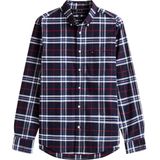 Tommy Hilfiger - Brushed Oxford Check - Overhemd - Wedge Blue - Regular Fit - Lange Mouwen