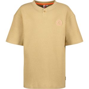 Vingino T-shirt beige (Maat: 92) - Effen - Halslijn: Ronde hals,