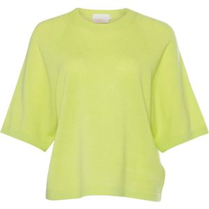 Absolut Cashmere Trui groen (Maat: M) - Effen - Halslijn: Ronde hals,