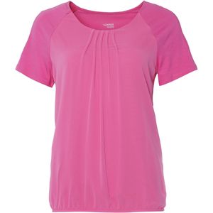 Sommermann T-shirt roze (Maat: 42) - Effen - Halslijn: Ronde hals,