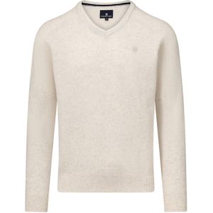 State of Art Heren trui ecru (Maat: S) - Mélange - Halslijn: V-hals,