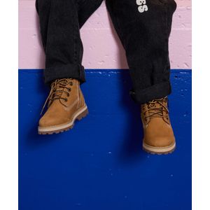 Timberland Courma kid traditional 6In jongens veterschoenen bruin (Maat: 28 EU) - Effen