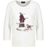 Monari - Longsleeve - Ecru - Fotoprint - Ronde Hals