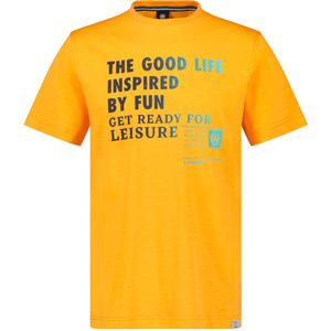 Lerros T-shirt oranje (Maat: L) - Halslijn: Ronde hals,