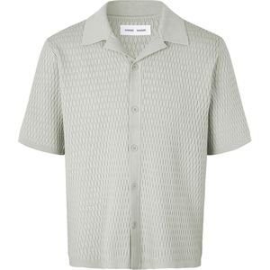 Samsøe Samsøe Overhemd korte mouw beige (Maat: XL) - Effen