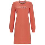 Ringella - Nachthemd - Rood - Katoen - Lange Mouwen - Ronde Hals