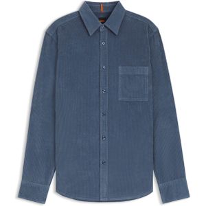 BOSS Orange - Overshirt - Blauw - Corduroy - Relegant 10260285 02 50548976/495