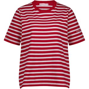 Studio Anneloes T-shirt rood (Maat: XS) - Streep - Halslijn: Ronde hals,