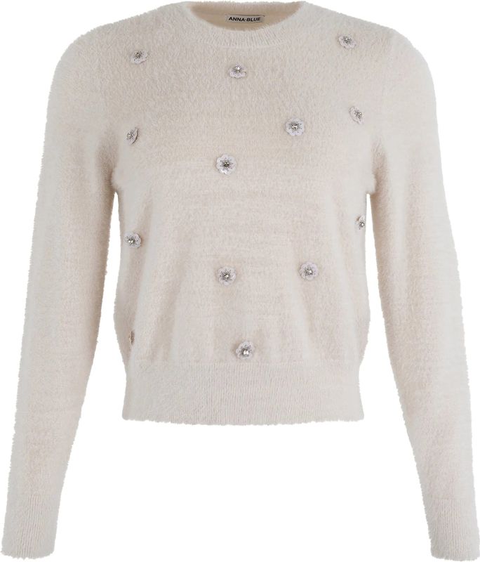 Anna Blue - B81-09-Riccy - Pullover - Licht Beige