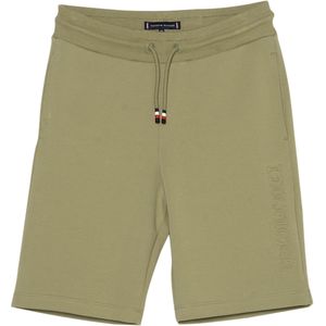 Tommy Hilfiger DEBOSSED MONOTYPE SWEAT korte broek groen (Maat: 164)