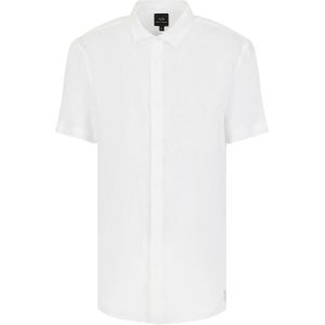 Armani Exchange Overhemd lange mouw wit (Maat: M) - Effen