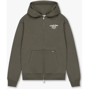 Croyez homme Heren vest groen (Maat: XL) - Geplaatste tekst - Halslijn: Capuchon,