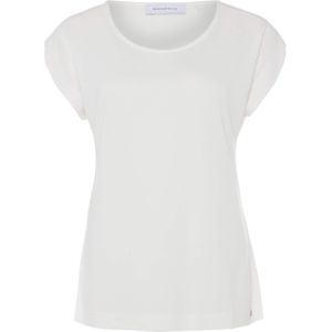 Rino & pelle T-shirt wit (Maat: S) - Effen - Halslijn: Ronde hals,