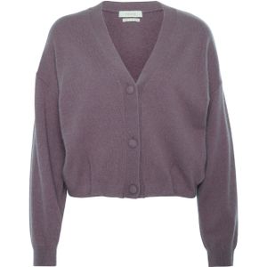 March23 Dames vest paars (Maat: S) - Effen - Halslijn: V-hals,