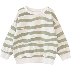 Play Up Sweater groen (Maat: 116) - Streep - Halslijn: Ronde hals,