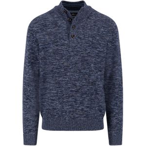 Fynch Hatton - Buttoned Troyer - Trui - Donkerblauw