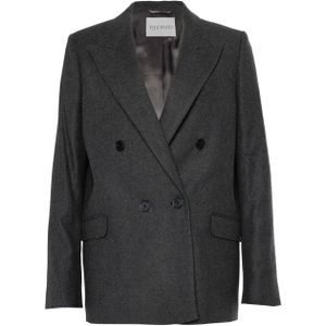 Closed - Blazer - Grijs - Fitted Doublebreasted