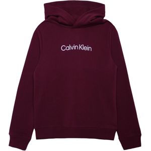 Calvin Klein Uniseks hoodie  bordeaux (Maat: 152) - Halslijn: Capuchon,