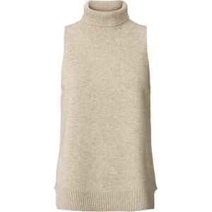 Rabens Saloner Top beige (Maat: S) - Mélange - Halslijn: Col,