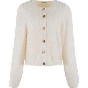 Anna Blue - B83-10-Tweedy - Vest - Ecru