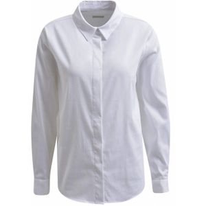 Milano Italy Dames blouse wit (Maat: 40) - Effen - Halslijn: Polokraag,