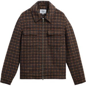 Wax London Heren jas blauw (Maat: XL) - Ruit