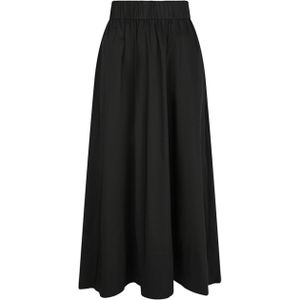Neo Noir - Yara Long Poplin Skirt - Kokerrok - Zwart
