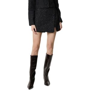 JOSH V - LOTTI - Skort - Zwart - Bouclé met Lurex
