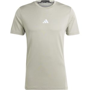 Adidas T-shirt groen (Maat: S) - Effen - Halslijn: Ronde hals,
