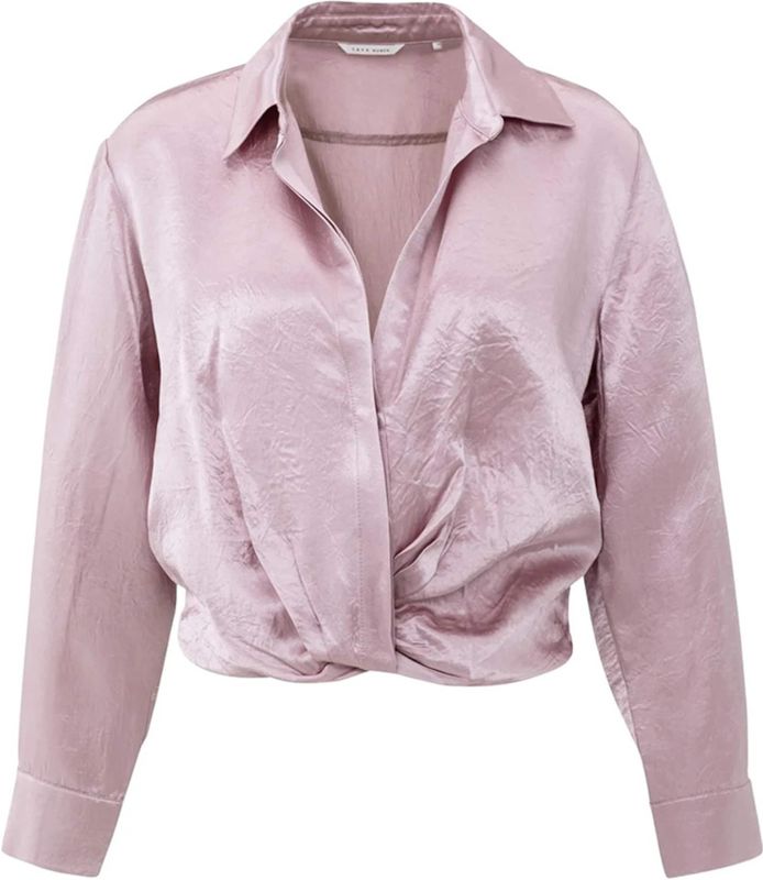 Yaya - Blouse Cropped - Lila - Dames