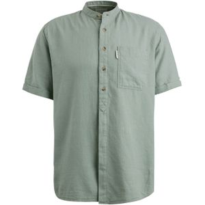 Cast Iron Overhemd korte mouw groen (Maat: XL) - Effen