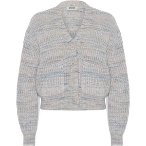 Drykorn Dames vest blauw (Maat: S) - Halslijn: V-hals,