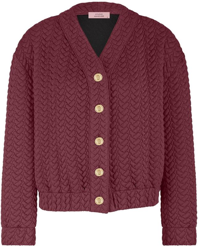 Studio Anneloes - Josephine - Sweatvest - Diep Rood