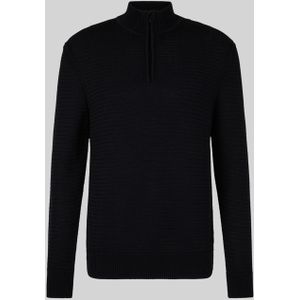 STRELLSON - Adrian - Trui - Zwart - Knitwear - Opstaande Kraag