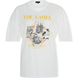 Alix The Label T-shirt wit (Maat: XL) - Tekst - Halslijn: Ronde hals,